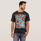 Heldere Waterverf: Abstracte Fantasy Achtergrond T-shirt (Voorkant volledig)