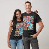 Heldere Waterverf: Abstracte Fantasy Achtergrond T-shirt (Unisex)
