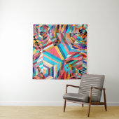 Heldere Waterverf: Abstracte Fantasy Achtergrond Wandkleed (In Situ (horizontaal))