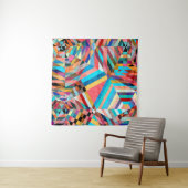 Heldere Waterverf: Abstracte Fantasy Achtergrond Wandkleed (In situ)