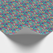 Heldere Waterverf: bloemnaadloos ontwerp. Cadeaupapier (Hoek)