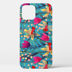 Heldere Waterverf: bloemnaadloos ontwerp. Case-Mate iPhone Case