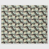 Heldere Waterverf: Hydrangea Roos Pattern. Cadeaupapier (Vlak)