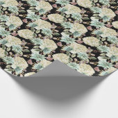 Heldere Waterverf: Hydrangea Roos Pattern. Cadeaupapier (Hoek)