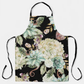 Heldere Waterverf: Hydrangea Roos Pattern. Schort (Voorkant)