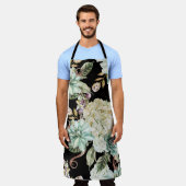 Heldere Waterverf: Hydrangea Roos Pattern. Schort (Gedragen)