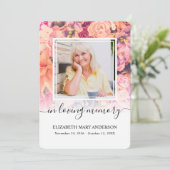 Heldere Waterverf Sympathie Uitvaartgebed Kaart (Staand voorkant)