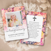 Heldere Waterverf Sympathie Uitvaartgebed Kaart