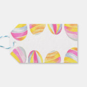 Heldere Waterverf voor paaseieren Cadeaulabel (Achterkant Horizontaal)