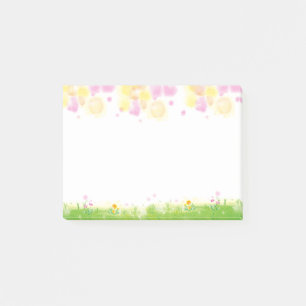 Heldere Waterverf Wild Spring Flowers Post-it® Notes