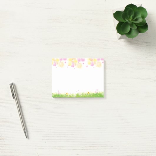 Heldere Waterverf Wild Spring Flowers Post-it® Notes (Kantoor)
