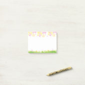 Heldere Waterverf Wild Spring Flowers Post-it® Notes (Op bureau)