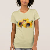 Heldere Waterverf Zonnebloem Fabulous 50 T-shirt (Voorkant)