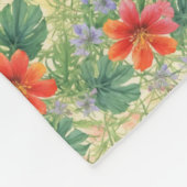 Heldere waterverven bloemen fleece deken (Hoek)