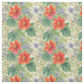 Heldere waterverven bloemen stof (Swatch)