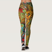 Heldere wervellegen leggings (Achterkant)
