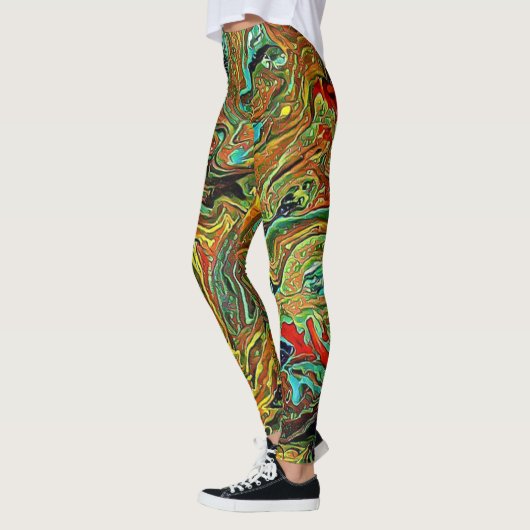 Heldere wervellegen leggings (Links)