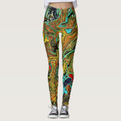 Heldere wervellegen leggings (Voorkant)