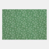 Heldere winterkleuren set 2 inpakpapier vellen (Voorkant 3)