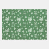 Heldere winterkleuren set 2 inpakpapier vellen (Voorkant 2)