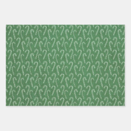 Heldere winterkleuren set 2 inpakpapier vellen