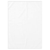 Heldere witte effen kleur tafelkleed (Voorkant)