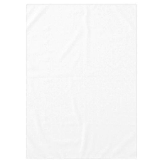 Heldere witte effen kleur tafelkleed (Voorkant)