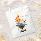 Heldere witte golfbal bedankzakje (Geknipt)