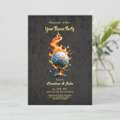 Heldere witte golfbal kaart (Staand voorkant)