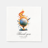 Heldere witte golfbal servet (Voorkant)