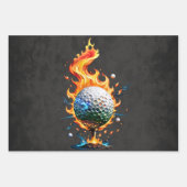 Heldere witte golfballen inpakpapier vel (Voorkant 3)