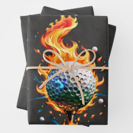 Heldere witte golfballen inpakpapier vel