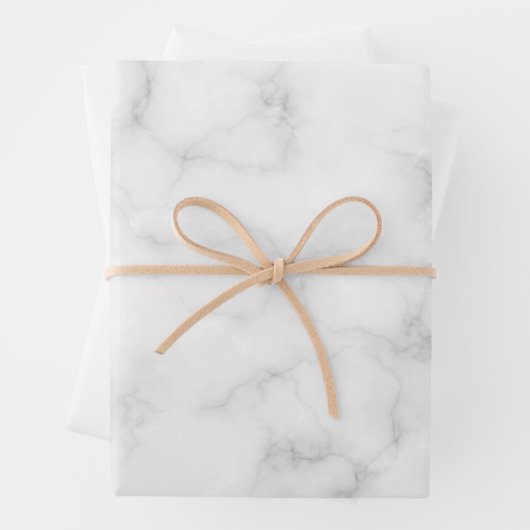 Heldere witte marmer inpakpapier vel (In situ)