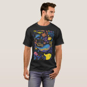 Heldere Zee Patroon - Zee Doodle tekening T-shirt (Voorkant volledig)