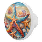 Heldere zeester keramische knop (Rechts)