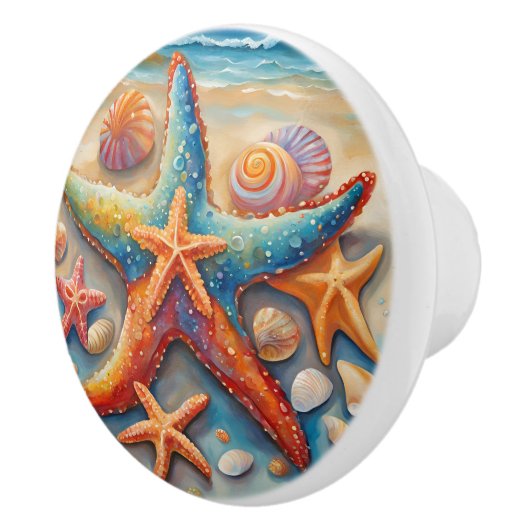 Heldere zeester keramische knop (Rechts)