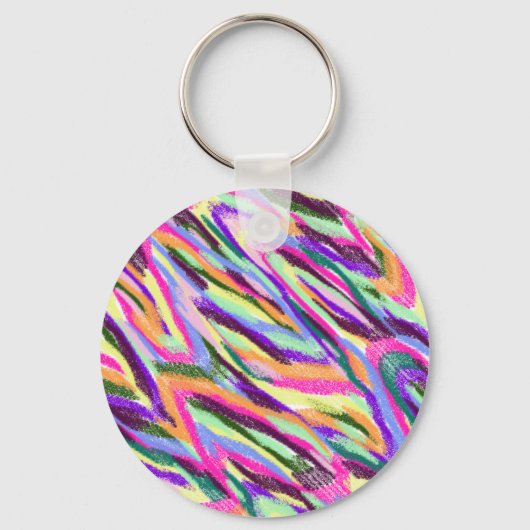 Heldere Zigzag Keychain (Voorkant)