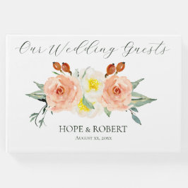 Heldere zomer bloemen bruiloft gastenboek