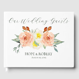 Heldere zomer bloemen bruiloft gastenboek