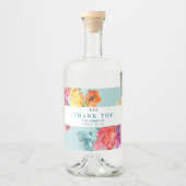 Heldere zomer "Dankuwel" etiket op de liquorfles (Voorkant)