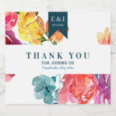 Heldere zomer "Dankuwel" etiket op de liquorfles (Enkel label)