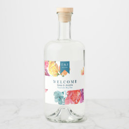 Heldere zomer "Dankuwel" etiket op de liquorfles