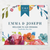 Heldere zomer "Dankuwel" etiket op de liquorfles (Enkel label)