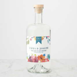 Heldere zomer "Dankuwel" etiket op de liquorfles