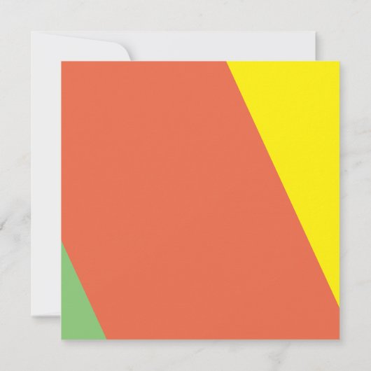 Heldere zomer digitale bruiloft repetitie diner kaart (Achterkant)