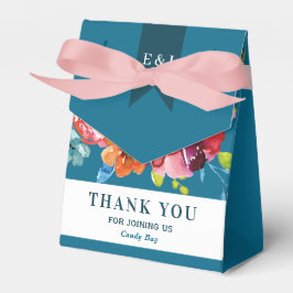 Heldere zomer kleurrijke bruiloft gunst doos bedankdoosjes