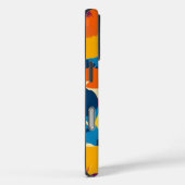 Heldere zomer moderne bloemenpatroon Case-Mate iPhone case (Achterkant / Rechts)