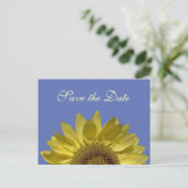 heldere zomergele zonnebloem , met uitzondering va aankondigingskaart (Staand voorkant)