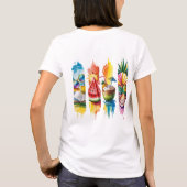 HELDERE ZOMERTHEMA STRANDSCÈNES T-SHIRT (Achterkant)