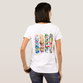 HELDERE ZOMERTHEMA STRANDTONEELEN T-SHIRT (Achterkant volledig)